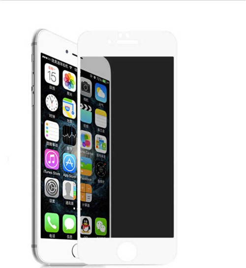 İphone 6S Hayalet Özellikli 9H Dirençli Ekran Koruyucu Kırılmaz Cam Beyaz