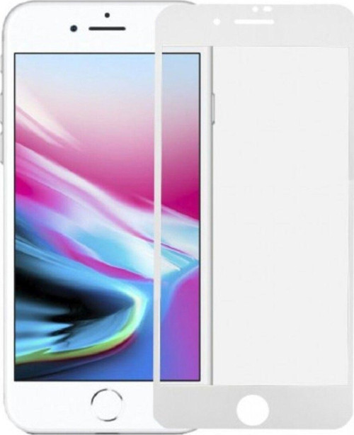 İphone 6 Esnek Kırılmaz Ekranı Tam Kaplayan Mat Seramik Ekran Koruyucu Beyaz