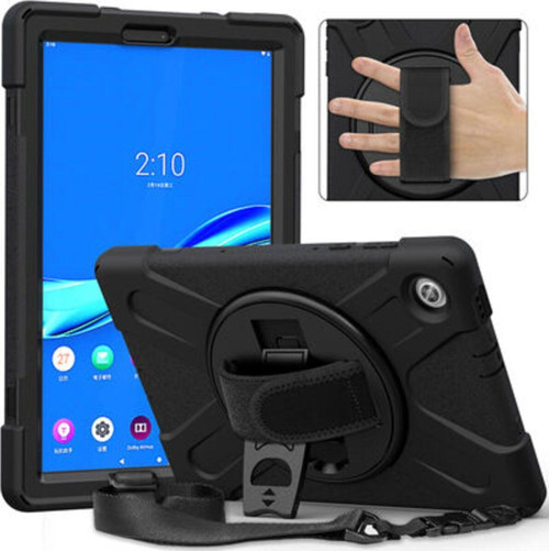 Lenovo M10 Plus Tb-X606F Ultra Koruma Sağlayan Tutma Bölmeli Tablet Defender Sert Silikon Kılıf