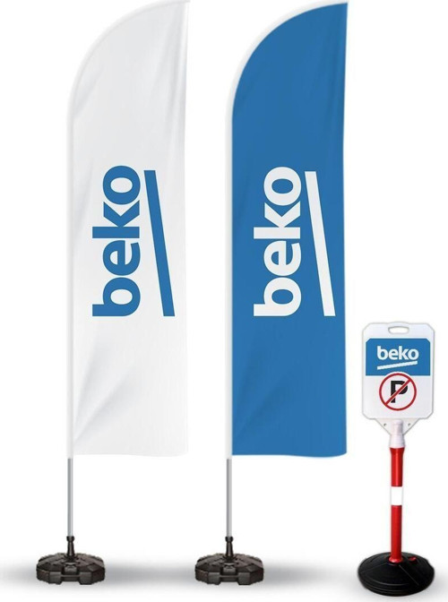 Beko Reklam Yönlendirme Tanıtım Yelken Bayragı Ve Bariyer Duba