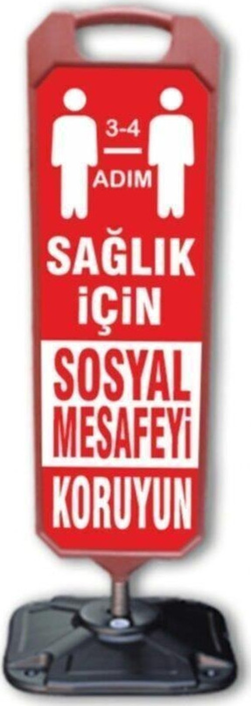 Koronavirüs Sosyal Mesafeyi Koruyalım Uyarı Dubası