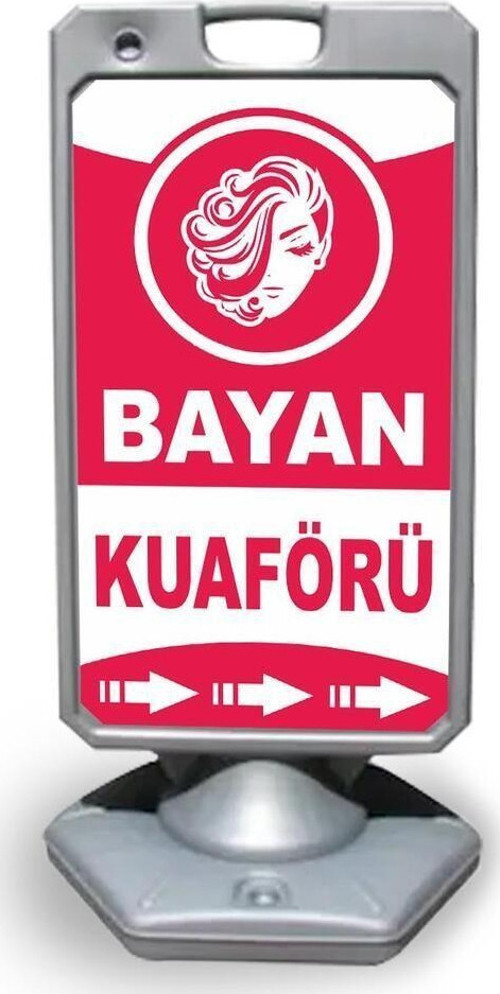 Kuaför Reklam Ve Yönlendirme Uyari Dubasi A Tabela Gri