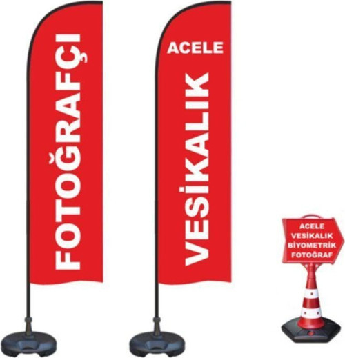 Reklam Ediyoruz Yelken Bayrak Fotoğrafçı Temalı Paket1