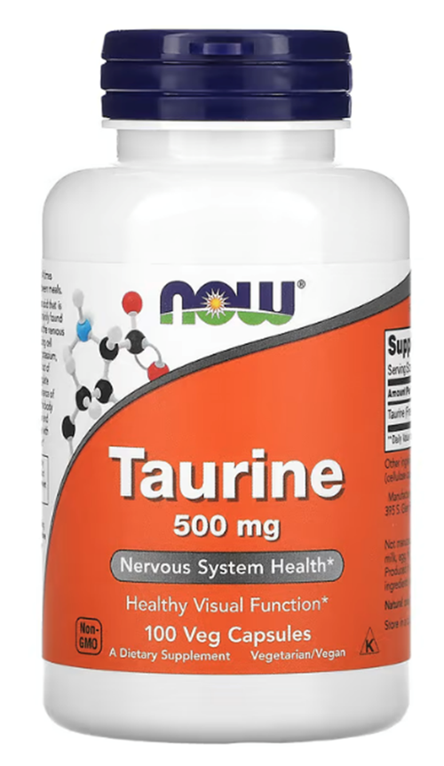 Foods Taurine 500 Mg, 100 Veg Capsul. Usa Menşei 3630