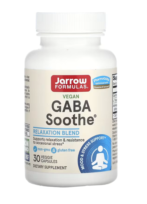 Gaba Soothe, Supports Mental Focus, Promotes Relaxation, 30 Veggie Capsules.Usa Men