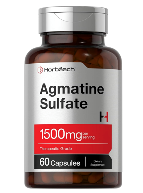Swanson Horbäach Agmatine Sulfate Capsules 1500Mg | 60 Pills | Pharmaceutical Grade | Non-Gmo, Gluten Free