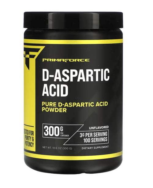 Swanson Primaforce D-Aspartic Acid 300 Grams (100 Servings), Unflavored, Vegetarian, Non-Gmo.Usa.3736