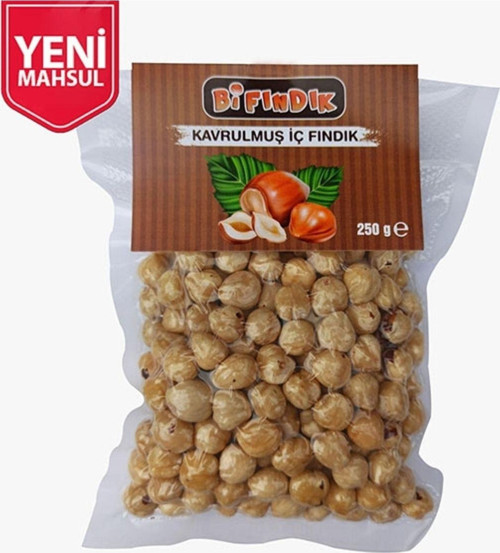 Kavrulmuş Iç Fındık Iri Boy Çifte Kavrulmuş Çıtır %100 Taze Yeni Mahsul Vakumlu Paket 250Gr
