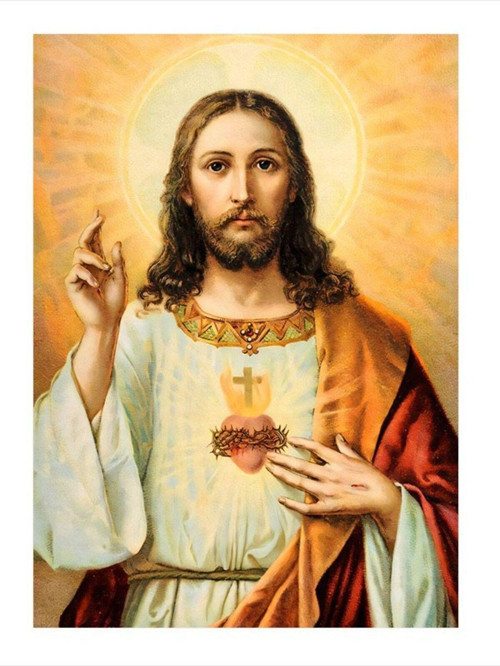 Hz İsa Jesus Christ Art Mdf Poster 35 cm x 50 cm