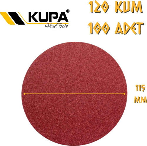 Yuvarlak Cırt Zımpara 115 mm - P120 Kum - 100 Adet