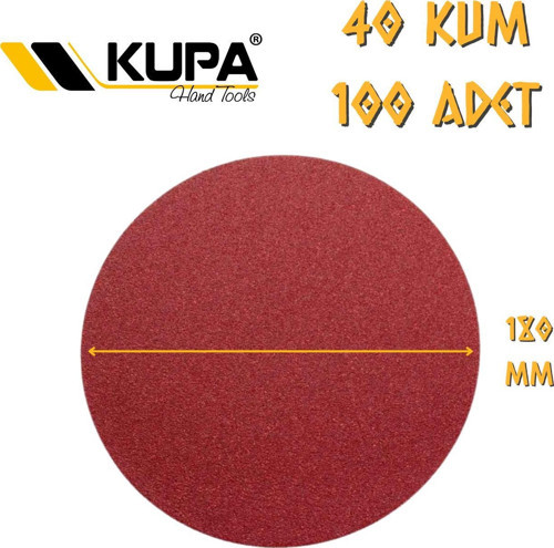 Yuvarlak Cırt Zımpara 180 mm - P40 Kum - 100 Adet
