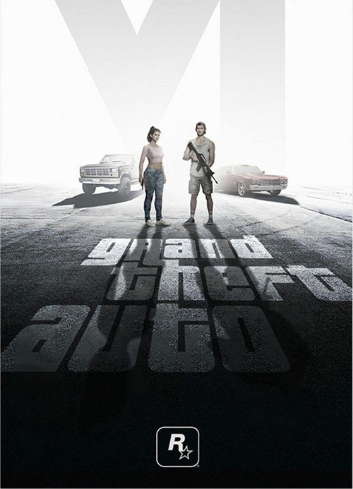 Gta 6 Afiş Dekoratif ahşap Tablo 50 cm x 70 cm