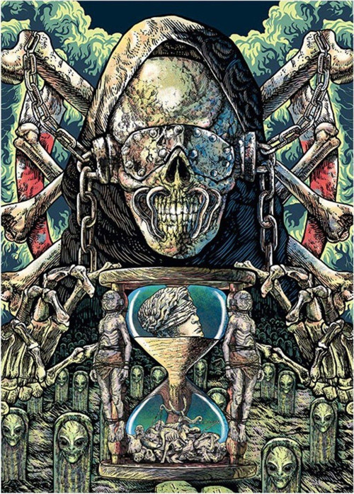 Megadeth Müzik Grubu Dekoratif ahşap Tablo 35 cm x 50 cm