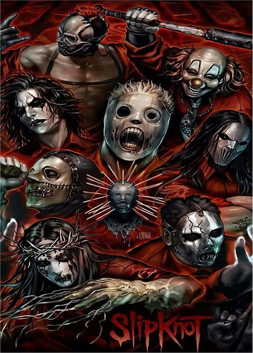 Slipknot Album Kapağı Model Ahşap Tablo 50 cm x 70 cm