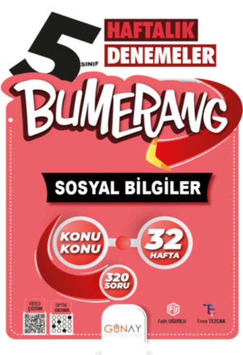 5.Sınıf Bumerang Haftalık Sosyal Bilgiler Denemeleri