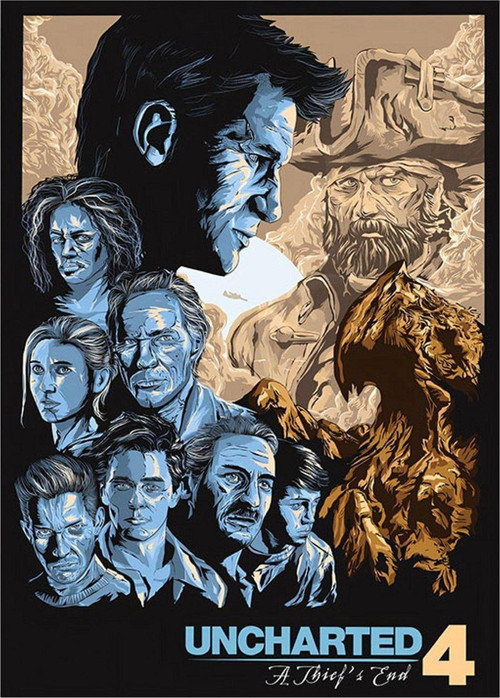 Uncharted 4 Bir Hırsızın Sonu Hediyelik Ahşap Tablo 50 cm x 70 cm
