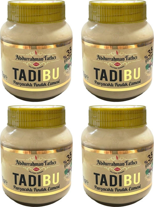Tadıbu Parçacıklı Fındık Ezmesi 330 gr 4 lü
