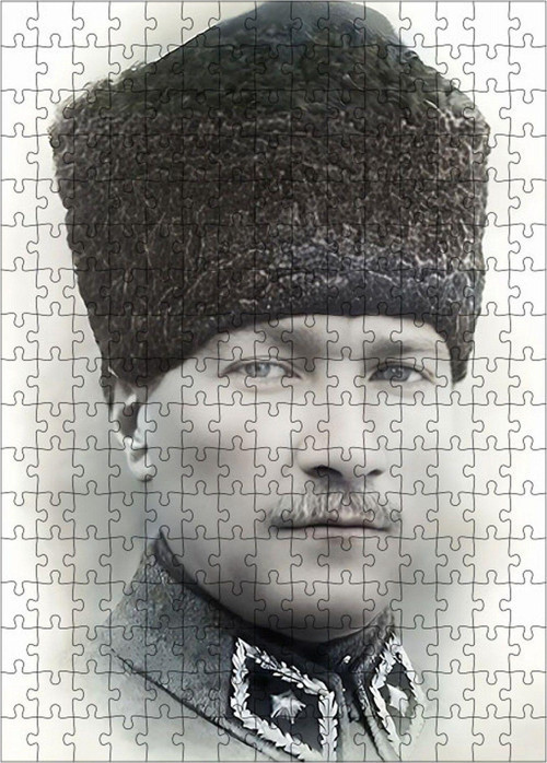 Ahşap Mdf Puzzle Yapboz Mustafa Kemal Atatürk 255 Parça 35 x 50 cm