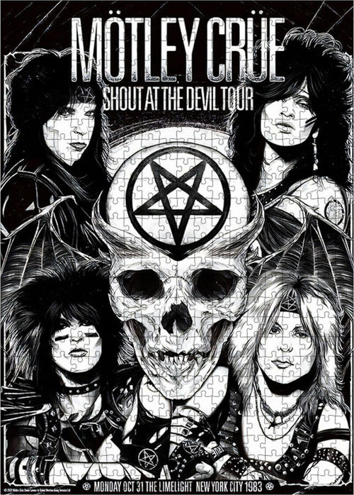 Ahşap Mdf Puzzle Yapboz Mötley Crüe Müzik Grubu 500 Parça 50 x 70 cm