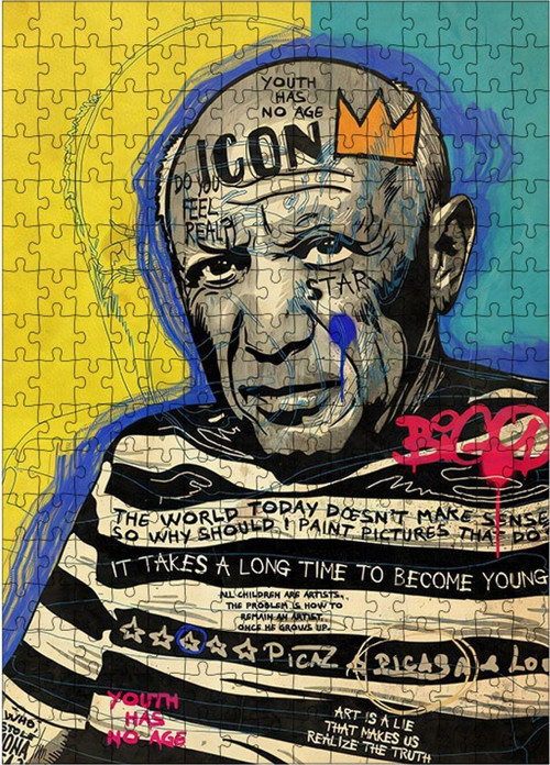 Ahşap Mdf Puzzle Yapboz Pop Art Picasso 255 Parça 35 x 50 cm
