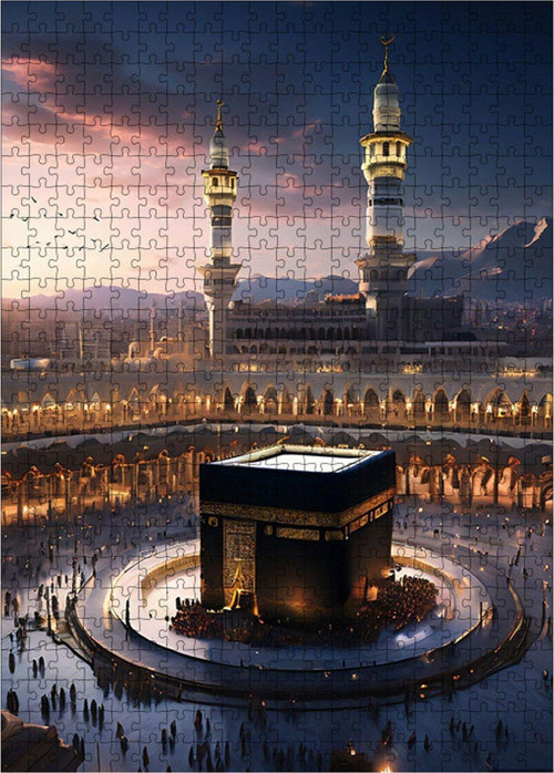 Ahşap Mdf Puzzle Yapboz Kabe Manzarası 500 Parça 50 x 70 cm