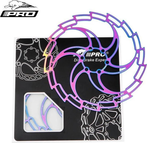 PRO 180 mm Bukalemun Rotor Bisiklet Disk Fren Rotoru 160mm 6 Vida MTB Ultra Hafif Rainbow Rotor