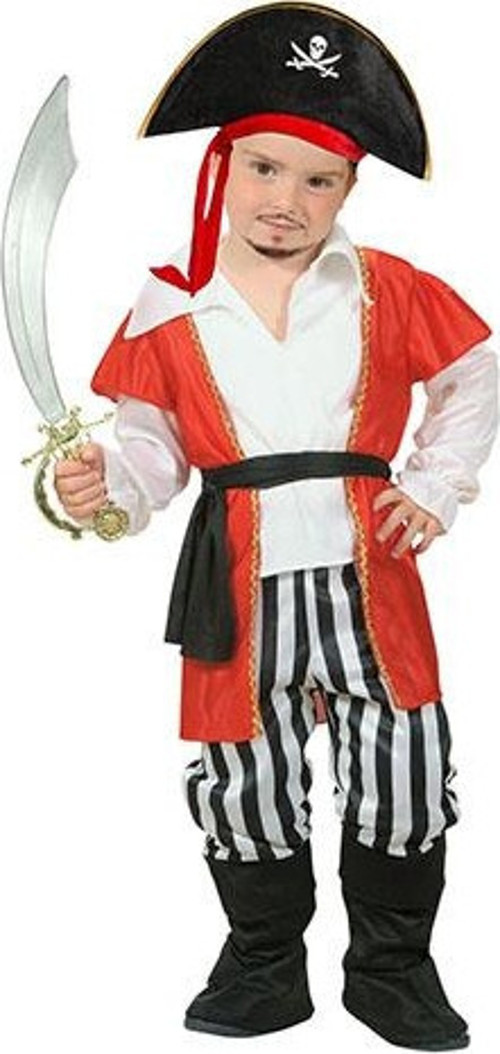Erkek Çocuk Jack Sparrow Denizci Korsan Kostümü 7-9 Yaş