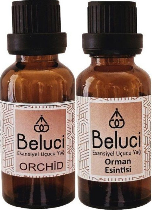 Orkide + Orman Esintisi (Oda Kokusu Aroma Terapi Buhurdanlık/Difüzör Yağı) Set 2 Adet x 30 ml