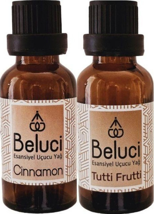 Tarçın + Tutti Furutti (Oda Kokusu Aroma Terapi Buhurdanlık/Difüzör Yağı) Set 2 Adet x 30 ml
