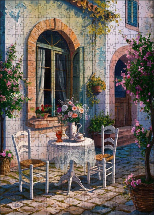 Ahşap Mdf Puzzle Yapboz Kır Evi 500 Parça 50 x 70 cm