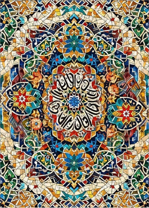 Ahşap Mdf Puzzle Yapboz Kur'An'In Süslemesi 500 Parça 50 x 70 cm