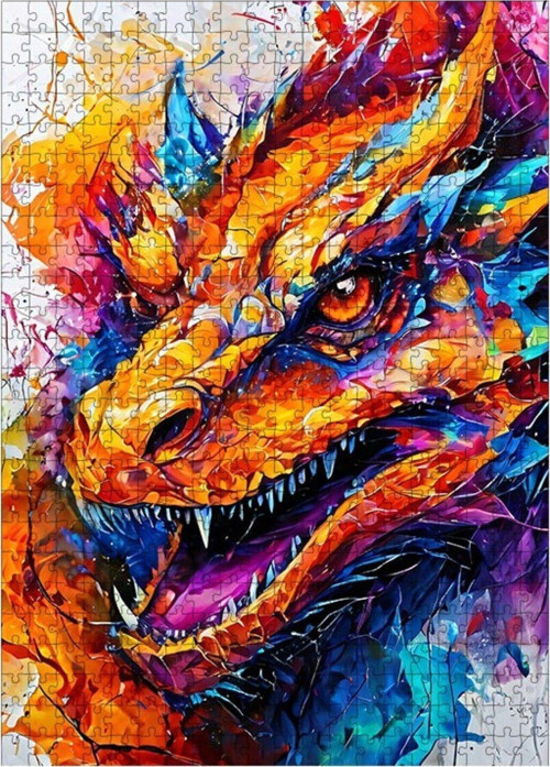 Ahşap Mdf Puzzle Yapboz Boyalar Ve Edjerha 500 Parça 50 x 70 cm