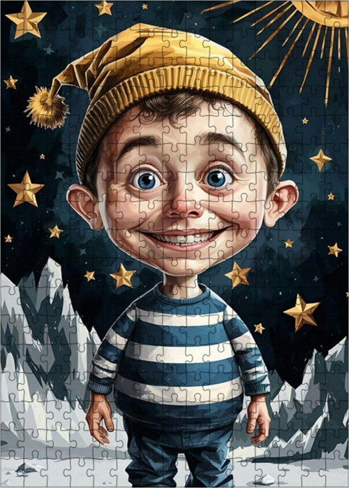 Ahşap Mdf Puzzle Yapboz Bereli Çocuk 255 Parça 35 x 50 cm