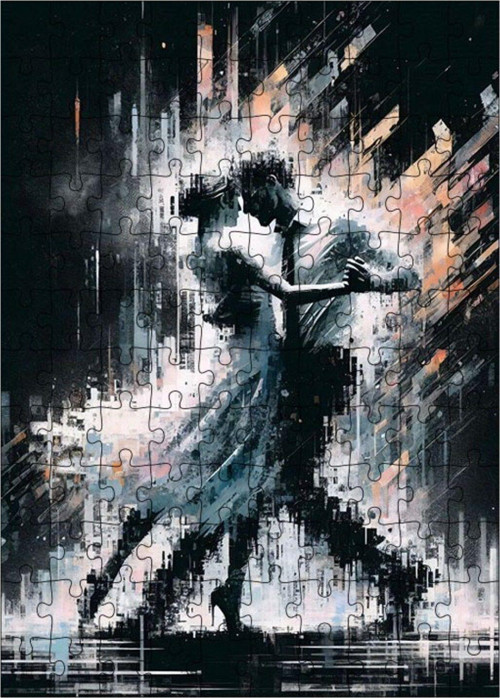 Ahşap Mdf Puzzle Yapboz Dans Eden Gölgeler 120 Parça 25 x 35 cm