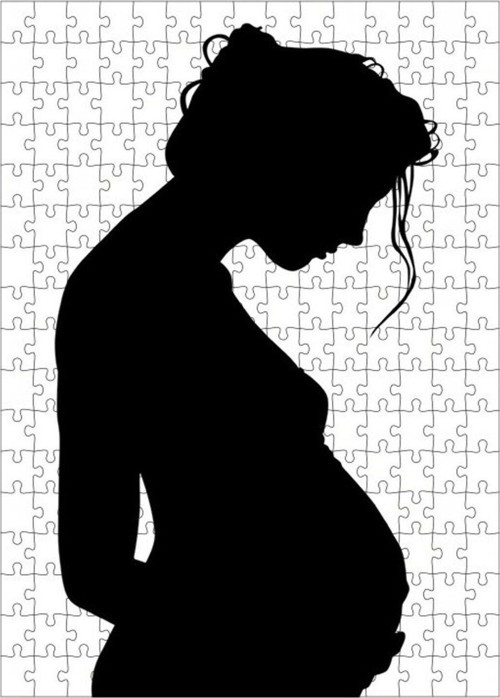 Ahşap Mdf Puzzle Yapboz Anne Silueti 255 Parça 35 x 50 cm
