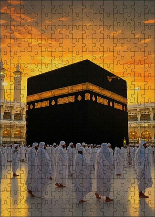 Ahşap Mdf Puzzle Yapboz Hac Ziyareti 255 Parça 35 x 50 cm