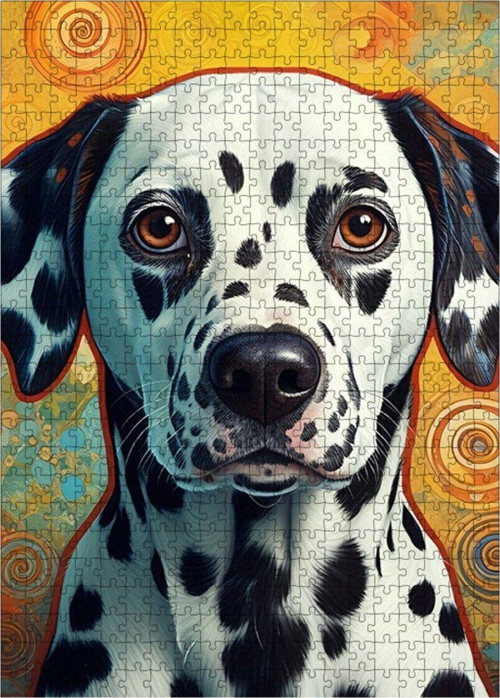 Ahşap Mdf Puzzle Yapboz Dalmaçyalı Köpek 500 Parça 50 x 70 cm