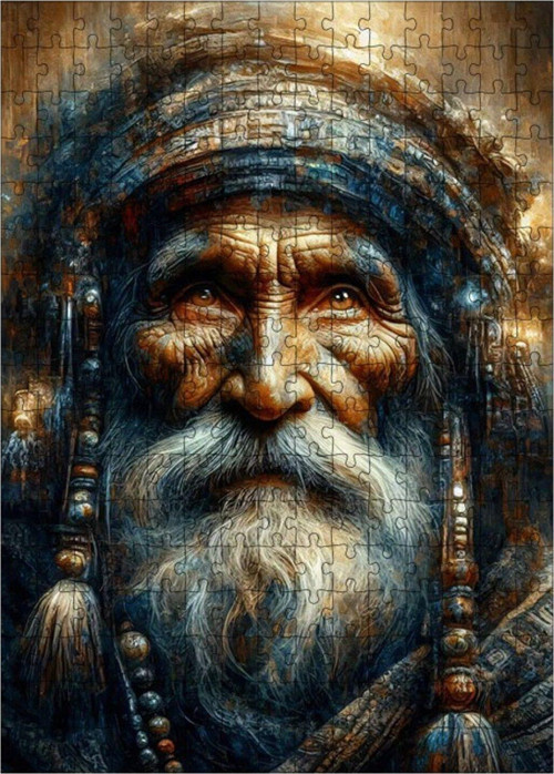 Ahşap Mdf Puzzle Yapboz Bilge Adam 255 Parça 35 x 50 cm