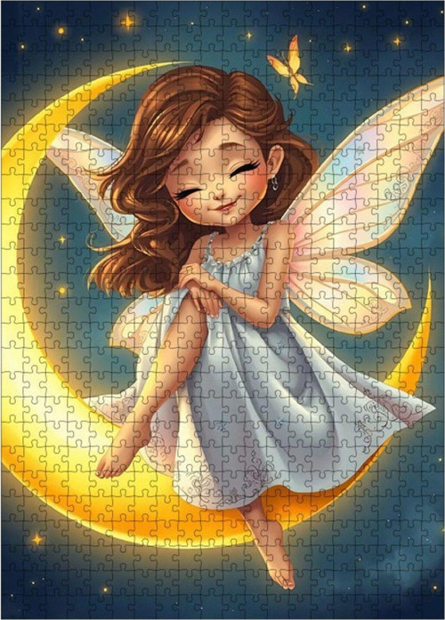 Ahşap Mdf Puzzle Yapboz Ay Perisi 500 Parça 50 x 70 cm
