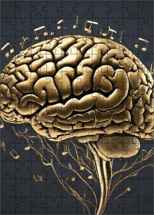 Ahşap Mdf Puzzle Yapboz Müzik Beyin 120 Parça 25 x 35 cm