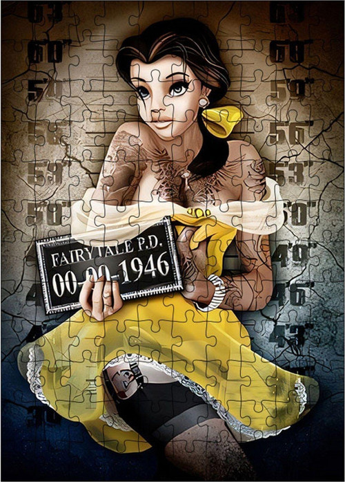 Ahşap Mdf Puzzle Yapboz Haylaz Prenses 120 Parça 25 x 35 cm