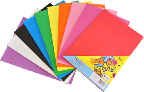 Yapışkanlı Eva A-4 Düz Renk Adhesive 10 Lu (10 Adet 1 Paket)