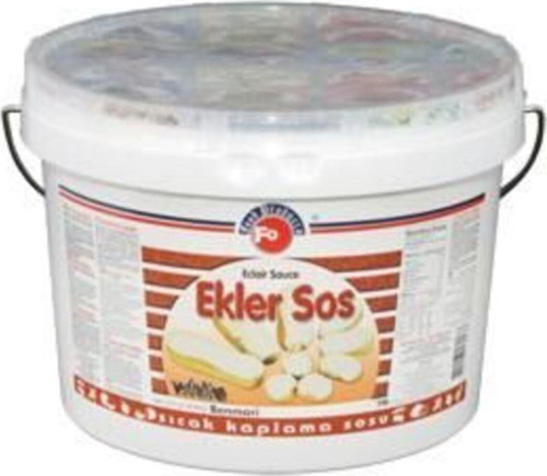 Dekorasyon Amaçlı Beyaz Çikolata Ekler Sos 4 Kg
