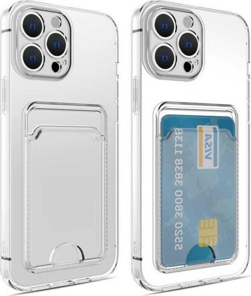 Iphone 12 Pro Max Kart Girişli Tpu Şeffaf Setra Clear Premium Silikon Kılıf
