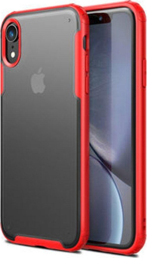 Iphone Xr Volks Köşe Korumalı Arkası Buğulu Lüks Premium" Kırmızı Sılıkon Kılıf