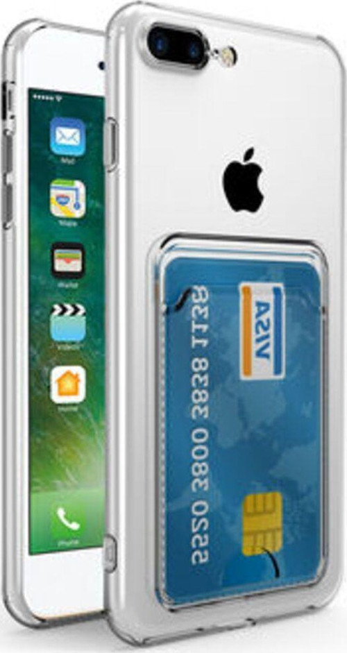 İphone Se 2022 Kılıf Kartlıklı Şeffaf Setra Clear Esnek Silikon Kapak