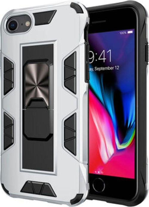 İphone Se 2020 Stantlı Ve Tam Koruma Sağlayan Şık Volve Premium Sert Silikon Kılıf