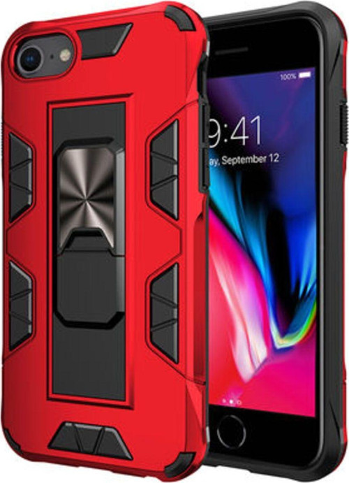 İphone Se 2020 Stantlı Ve Tam Koruma Sağlayan Şık Volve Premium Sert Silikon Kılıf