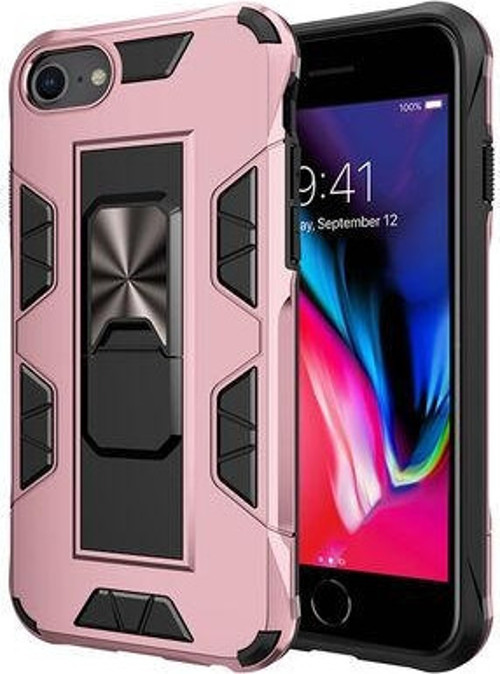 İphone Se 2022 Stantlı Ve Tam Koruma Sağlayan Şık Volve Premium Sert Silikon Kılıf
