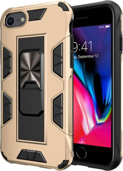 İphone Se 2020 Stantlı Ve Tam Koruma Sağlayan Şık Volve Premium Sert Silikon Kılıf